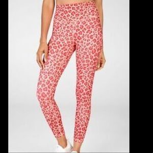 Fabletics high waisted printed power flex s: small